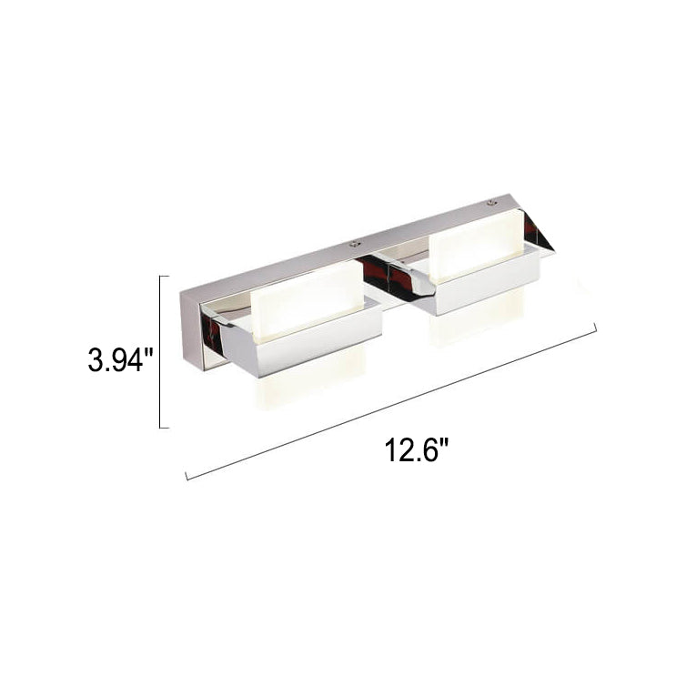 Modern Acrylic Square Combination Design LED Mirror Front Light Wall Sconce Lamp