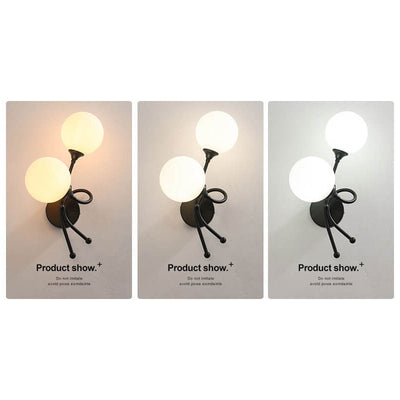 Modern Minimalist Knot Shape Design 2-Light Wall Sconce Lamp