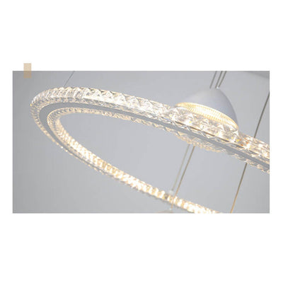 Nordic Minimalist Circle Diamond / Apple Hanging LED Chandelier