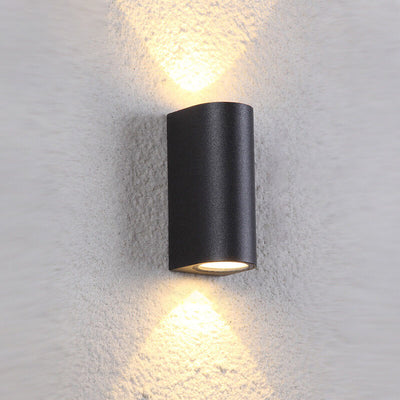 Modern Solid Color Aluminum Double-headed LED Outdoor Waterproof Wall Sconce Lamp