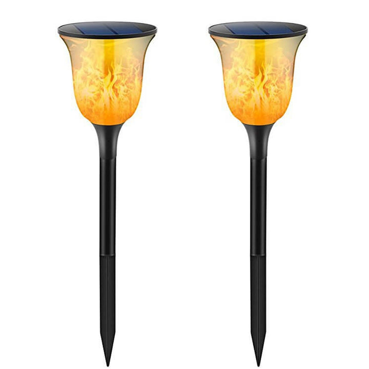 Solarbetriebene Outdoor-Flammenfackel-Licht Rasen Einsetz Boden Garten Landschaftslicht 