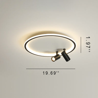 الثريا العصرية الصناعية الدائرية والمصباح الكشاف LED 