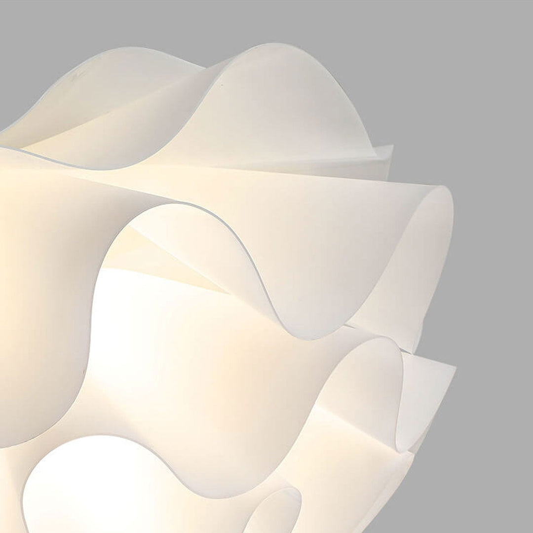 Modern Minimalist Iron Acrylic Floral Petal 1-Light Pendant Light for Living Room