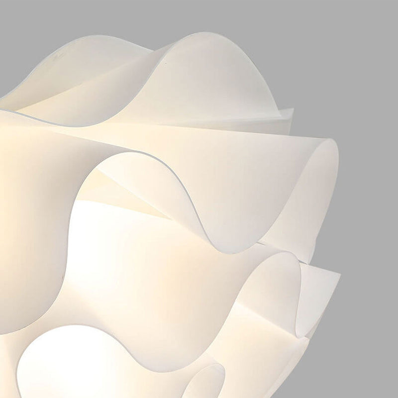 Moderno minimalista floral pétalo colgante de acrílico de múltiples capas con 1 luz 