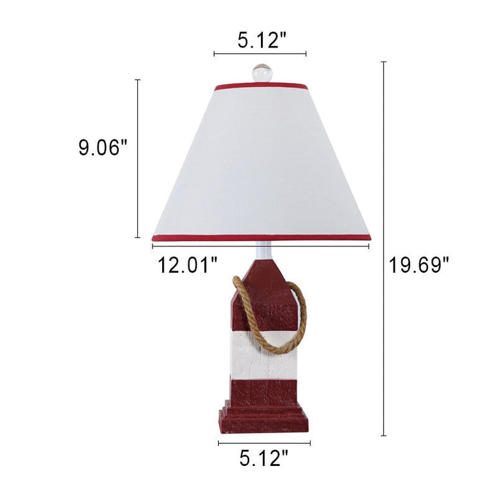 Lampe de table 1 lumière en résine couleur unie vintage européenne 