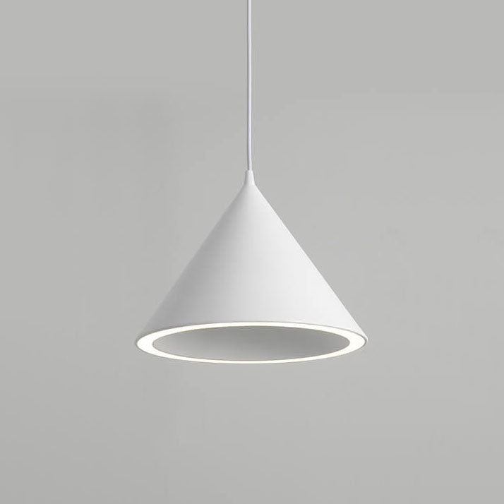 Modern Macaron Aluminum Cone Shape 1-Light LED Pendant Light