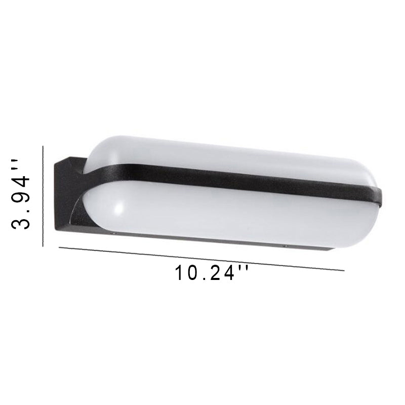 Moderne Einfachheit PC Box Form LED Außenwandleuchte 