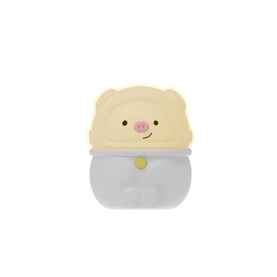 Lampe de Table LED USB Panda Cochon en Silicone Créatif Dessin Animé 