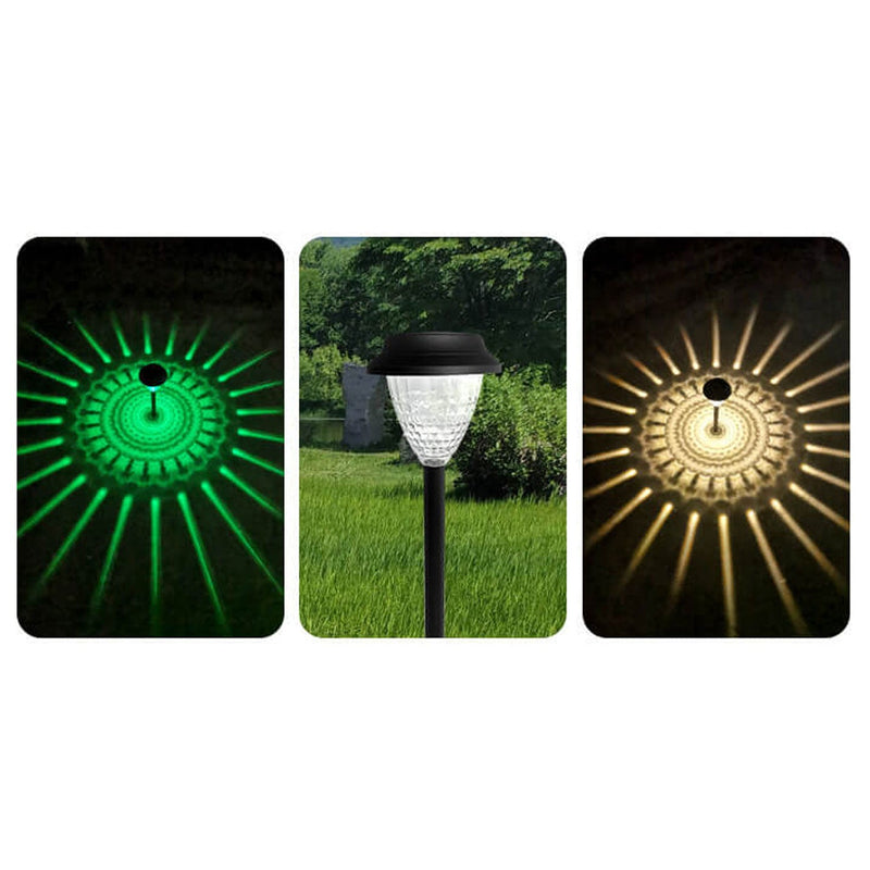 Wasserdichtes kreisförmiges divergentes Licht-Schatten-Solardesign LED-Garten-dekoratives Licht im Freien