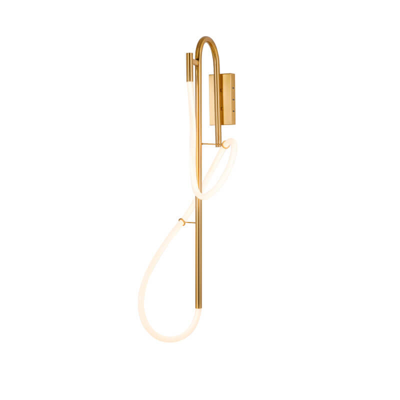 Post-modern Long Curve 1-Light LED Wall Sconce Lamp