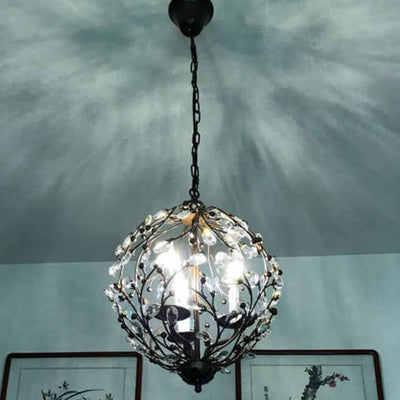 Vintage Creative Crystal Branch Design 3-Light Chandelier