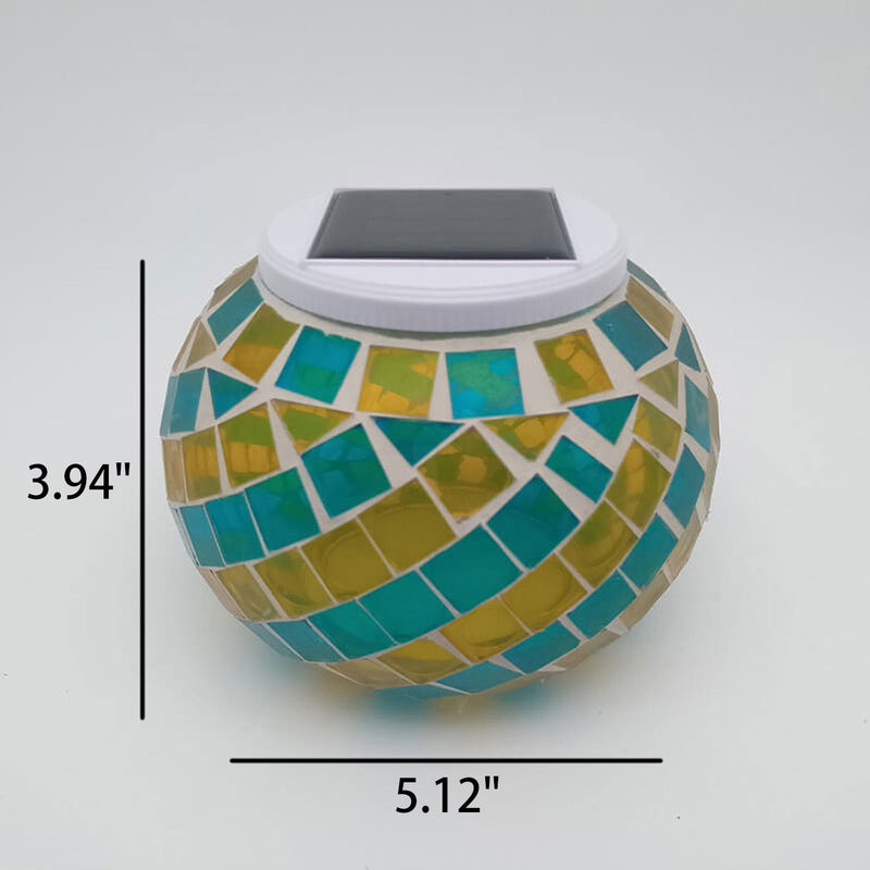 Lumière décorative extérieure LED avec design en spirale de motif de vitrail créatif solaire 