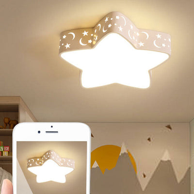 Cartoon Creative Star Shape LED Unterputz-Deckenleuchte 