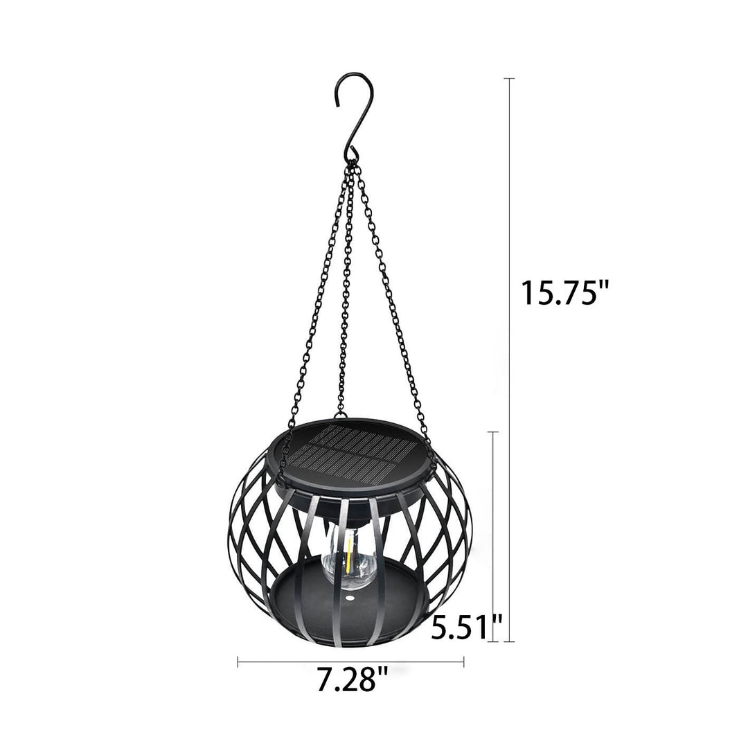 Conception de lanterne citrouille solaire LED lumière décorative suspendue pour extérieur 
