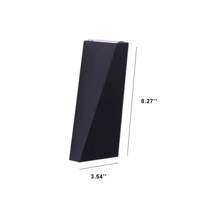 Applique Murale à 2 Lumières LED Étanche pour Extérieur en Forme de Trapèze Simple 