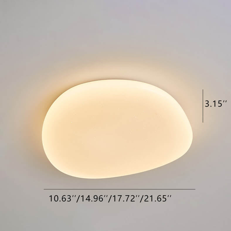 Modern Pebble Stone Star Effect LED Flush Mount Ceiling Light