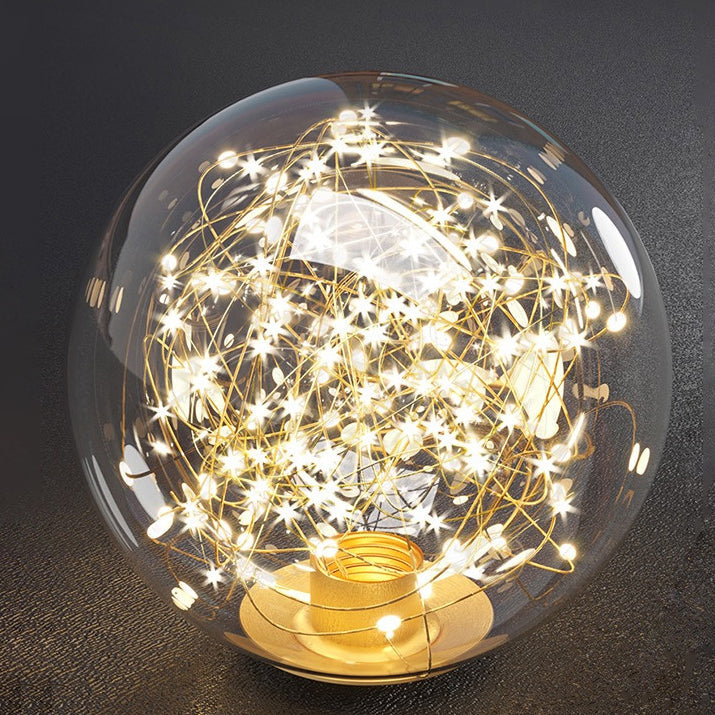 Modern Minimalist Long Orb Round Silicone Iron Glass LED Island Light Chandelier For Dining Room
