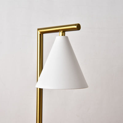Simple Cone Shade Right Angle Arm 1-Light Melting Wax Table Lamp