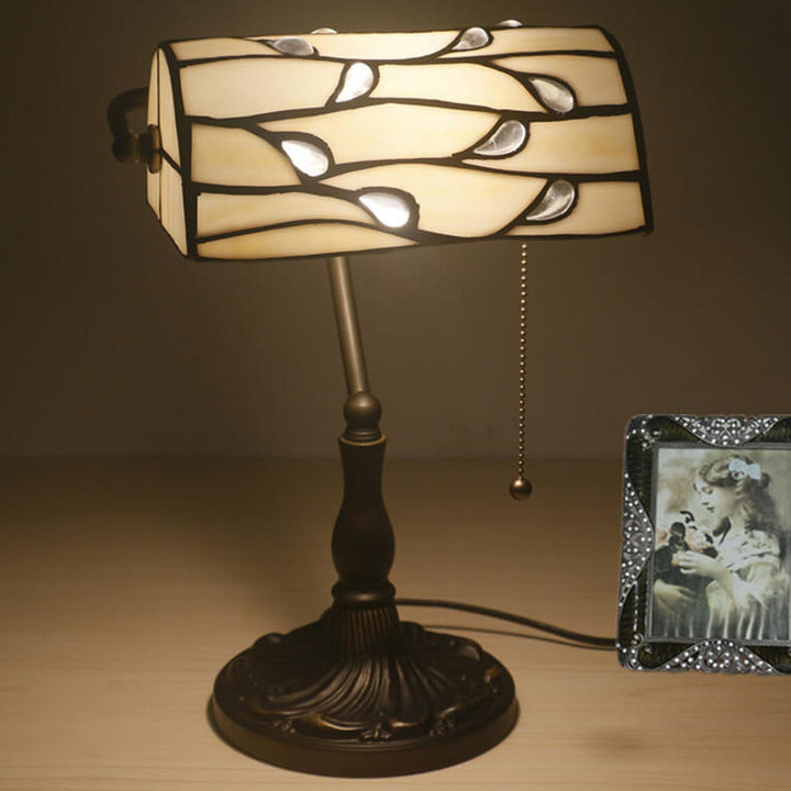 Vintage Tiffany Lucite Perlen Design 1-Licht Tischlampe 