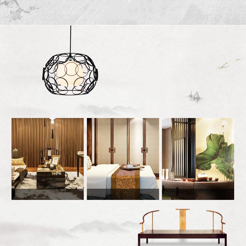 Moderne créatif fer forgé 1-lumière suspension 