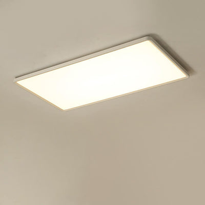 Modern Minimalist Rectangular Iron Aluminum LED Flush Mount Lighting