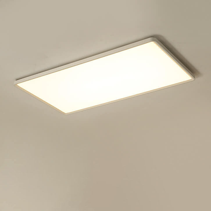 Modern Minimalist Rectangular Iron Aluminum LED Flush Mount Lighting