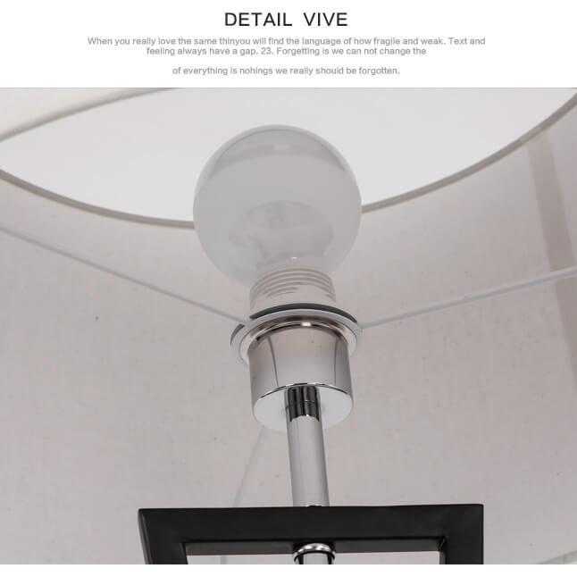 Moderne Stoff 1-Licht zylindrische Stehlampen 