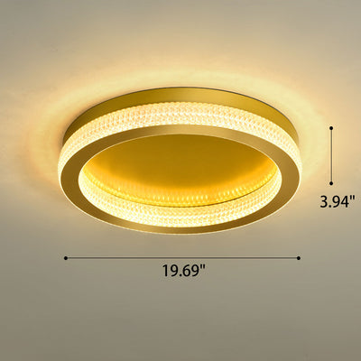 Runde LED-Deckenleuchte aus nordischem Eisen-Acryl