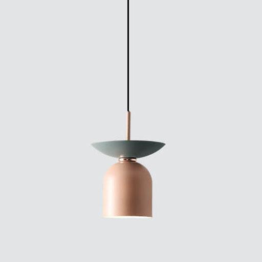 Modern Macaron Bell Shape Metal 1-Light Pendant Light