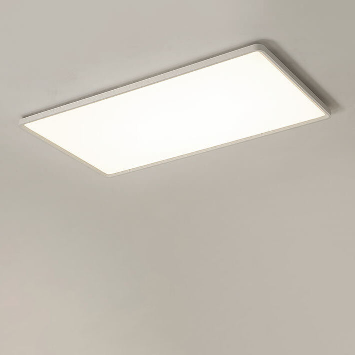 Modern Minimalist Rectangular Iron Aluminum LED Flush Mount Lighting