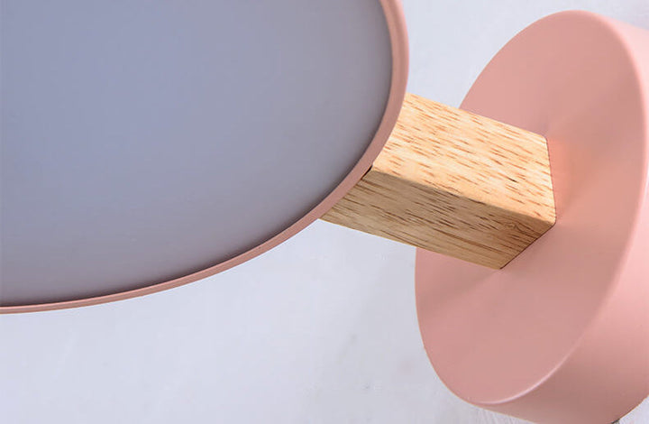 Lámpara de pared LED Nordic Creative Round Macaron Color 
