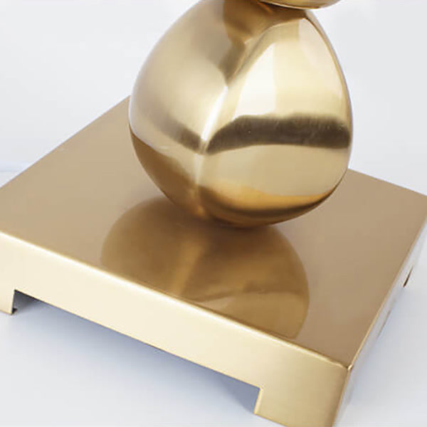 Lampe de Table à 1 Lumière avec Pompon en Plume Blanche Créative Nordique 