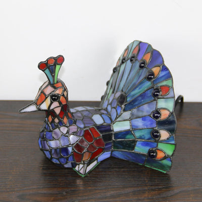 Tiffany Kreative Tier Buntglas 1-Licht Dekorative Tischlampe 
