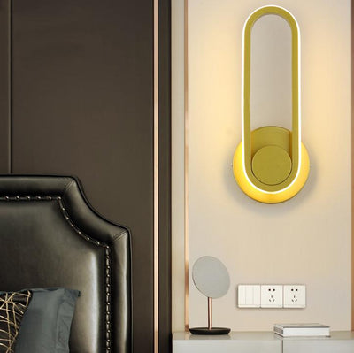 Nordic Modern Rotating 1-Light LED Wall Sconce Lamp