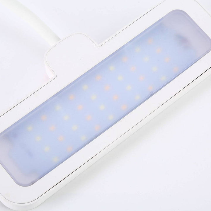 Modern Minimalist Plastic Long Shade Round Base Touch Charging LED Desk Lamp for Bedroom