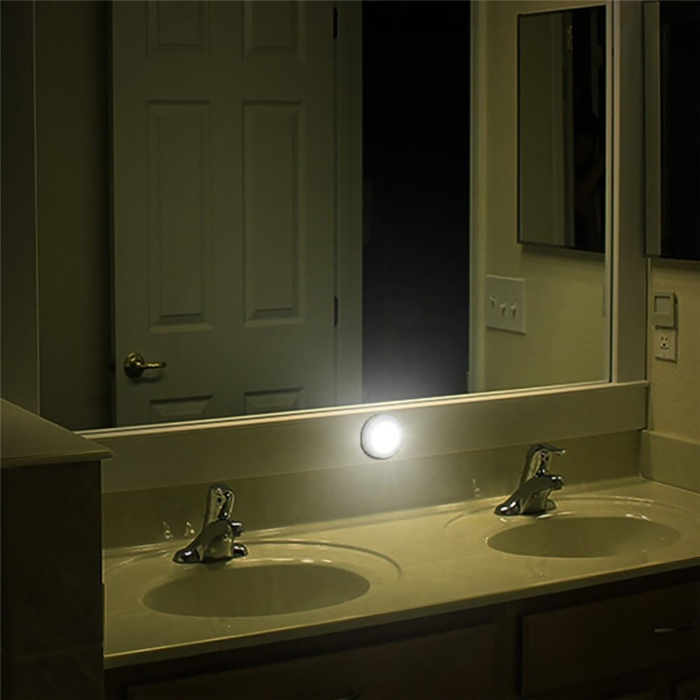 Lampe murale à LED ronde avec détection intelligente du corps humain 