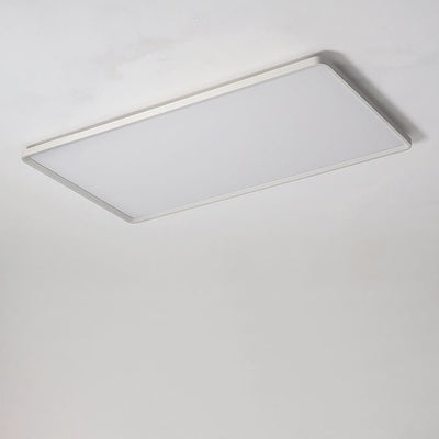 Modern Minimalist Rectangular Iron Aluminum LED Flush Mount Lighting