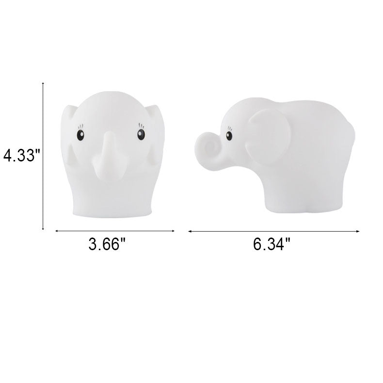 Creative Elephant Silicone USB Pat LED Night Light Table Lamp