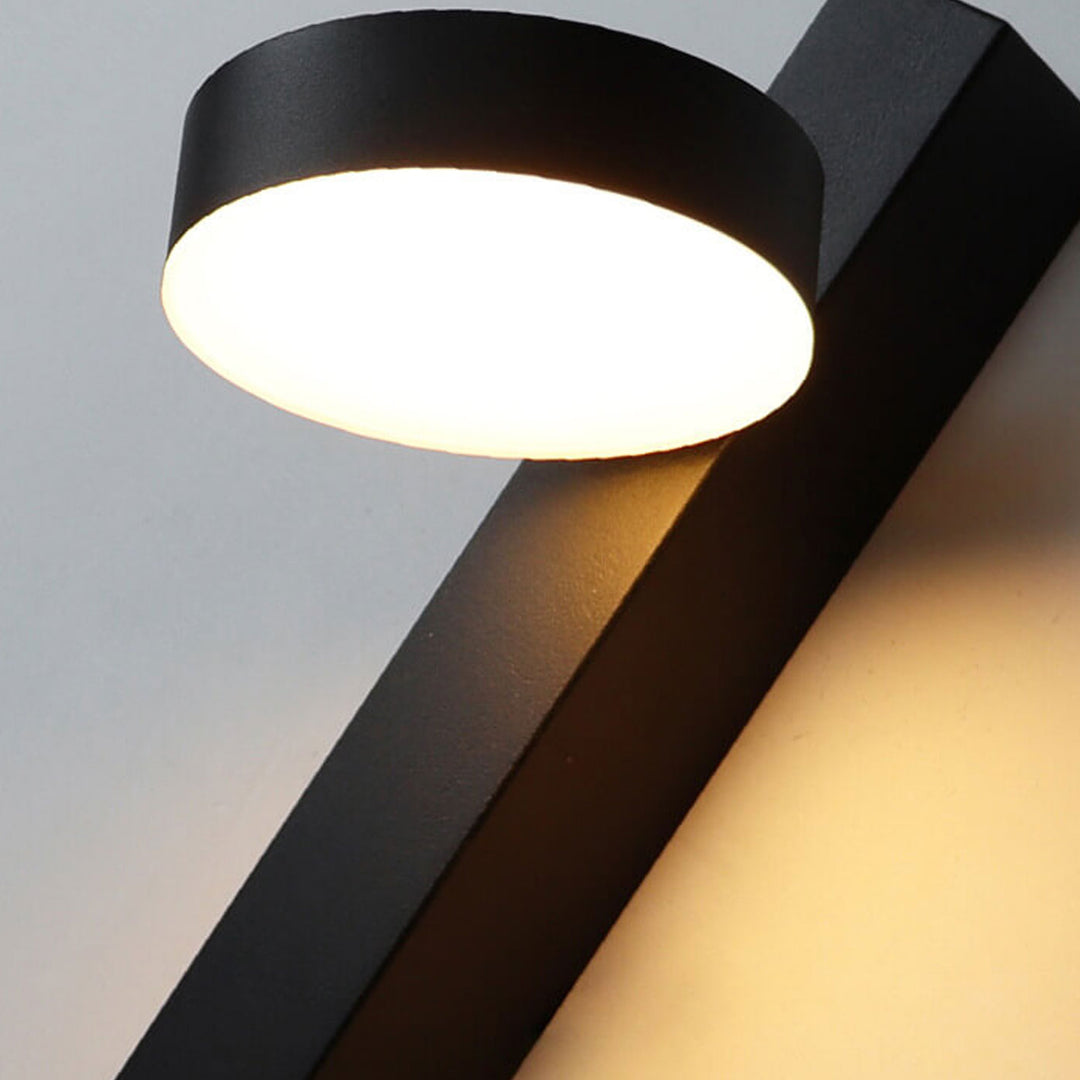 Applique murale LED avec interrupteur à tirette en fer forgé simple nordique et acrylique 