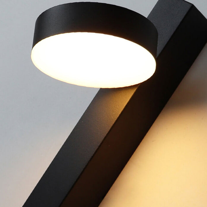 Applique murale LED avec interrupteur à tirette en fer forgé simple nordique et acrylique 