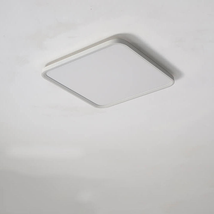 Modern Minimalist Rectangular Iron Aluminum LED Flush Mount Lighting