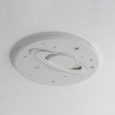 Creative Cartoon Planet Star LED Round Flush Mount Ceiling Light