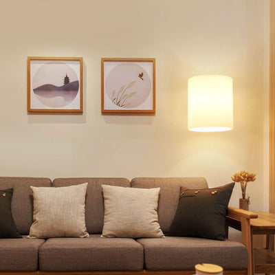 Modern 1-Light Cylindrical Shape Wall Sconce Lamp