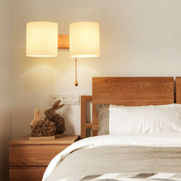 Modern 1-Light Cylindrical Shape Wall Sconce Lamp