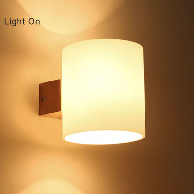 Modern 1-Light Cylindrical Shape Wall Sconce Lamp