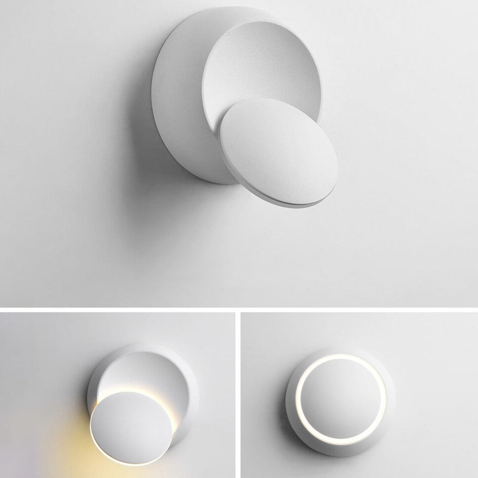 Lámpara de Aplique de Pared LED Esmerilada Redonda Minimalista Moderna 