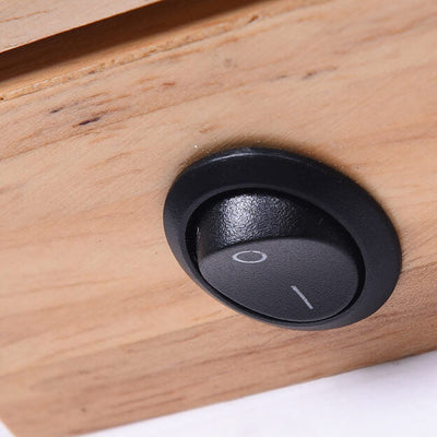 Simple Log Wooden Rectangular Rotatable LED Wall Sconce Lamp