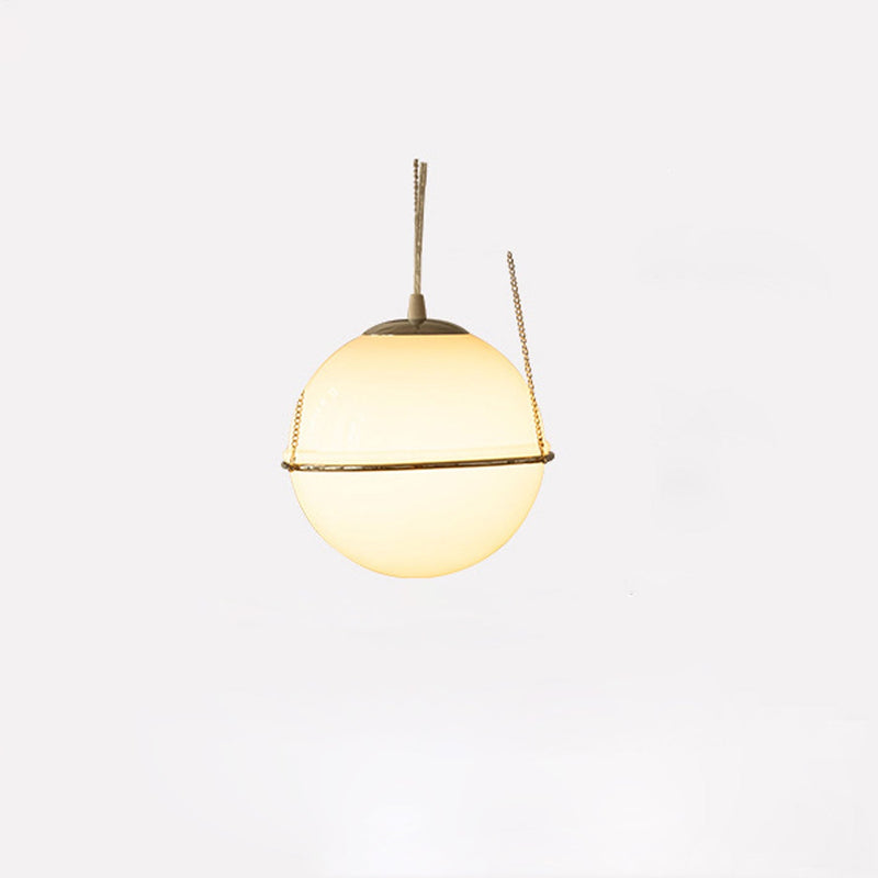 Japanese Vintage Wabi-sabi Glass 1-Light Pendant Light