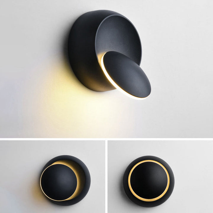 Lámpara de Aplique de Pared LED Esmerilada Redonda Minimalista Moderna 