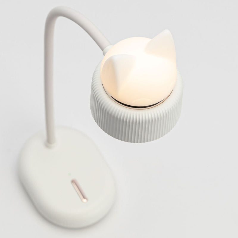 Lampe de Table à LED avec Pince et Protection des Yeux Créative Moderne avec Oreilles de Chat 